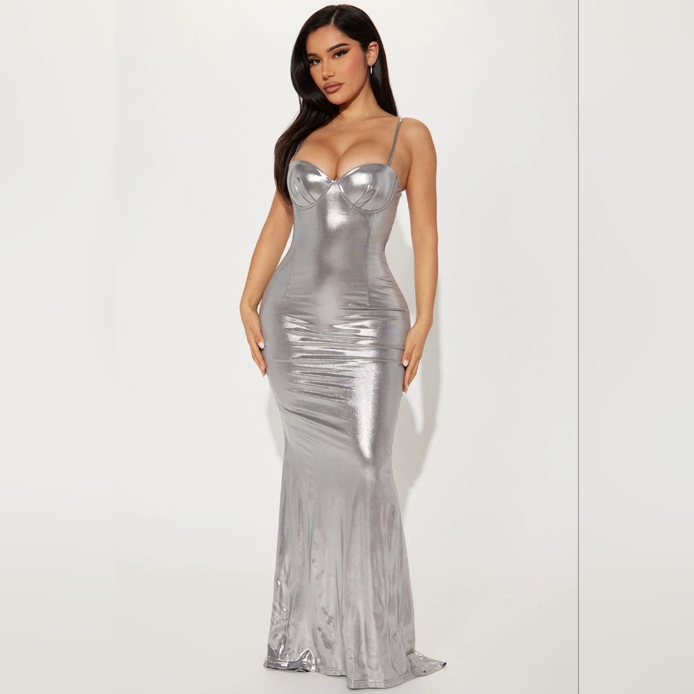 Silver Mettalic Gown